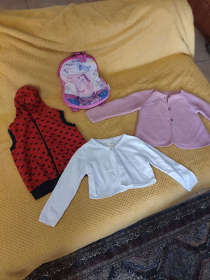Girls' pack of used cardigans and bag for ages 4-6