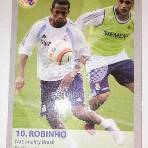 Robinho Real Madrid Champions League card used
