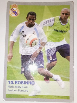 Robinho Real Madrid Champions League card used