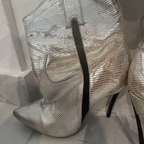 Casadei cowboy boots size 38 used with new non-slip sole gray