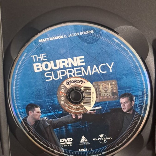 The Bourne Supremacy DVD used, action adventure with subtitles