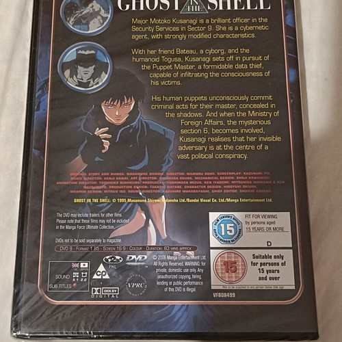 Ghost in the Shell DVD, fantasy, new