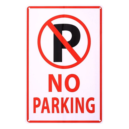Metal No Parking Sign new