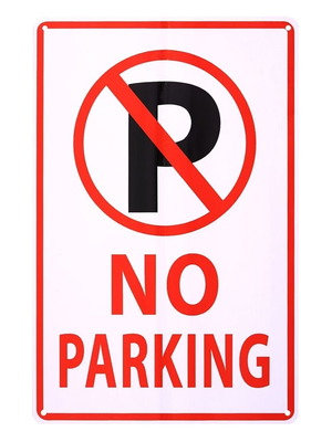 Metal No Parking Sign new