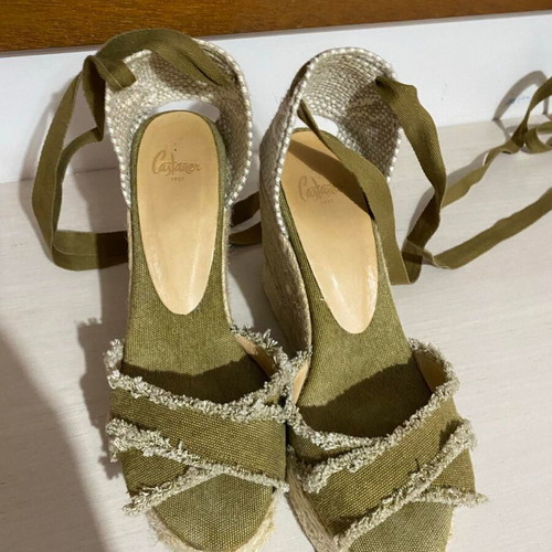 Castaner espadrilles used, high, khaki