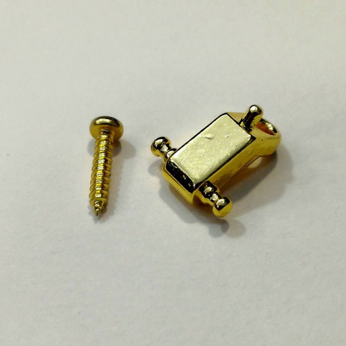 Roller String Tree Guitar String Guide with Screw and Anti-Rotation Pin, gold