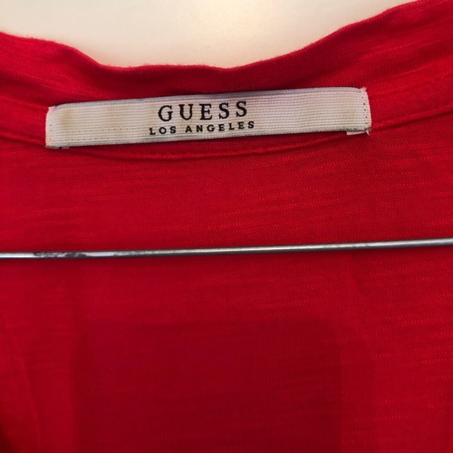Guess women's t-shirt new, bright pink with sequins