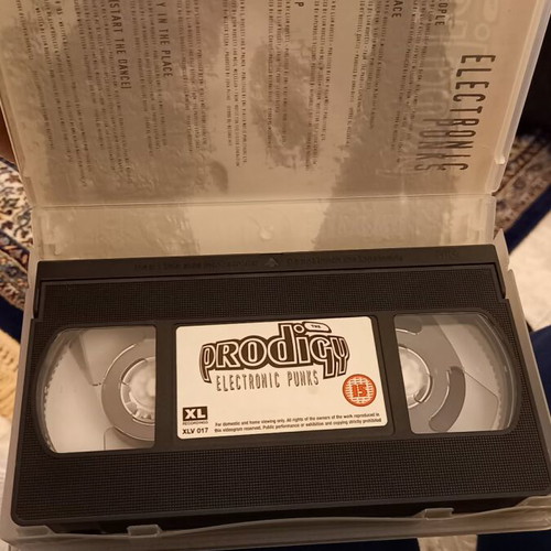 The Prodigy Electronic Punks VHS like new, collectible 90s music memorabilia