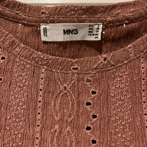 Mango blouse like new, pink, size S