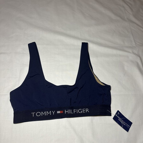 Tommy Hilfiger top swimwear women blue size XS new