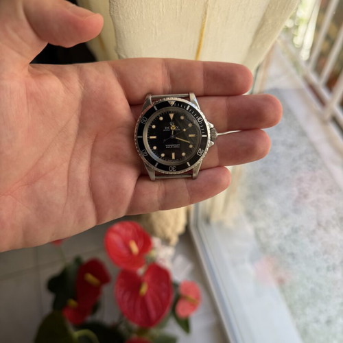 Rolex Submariner 5513 wristwatch used, serviced dial and bezel