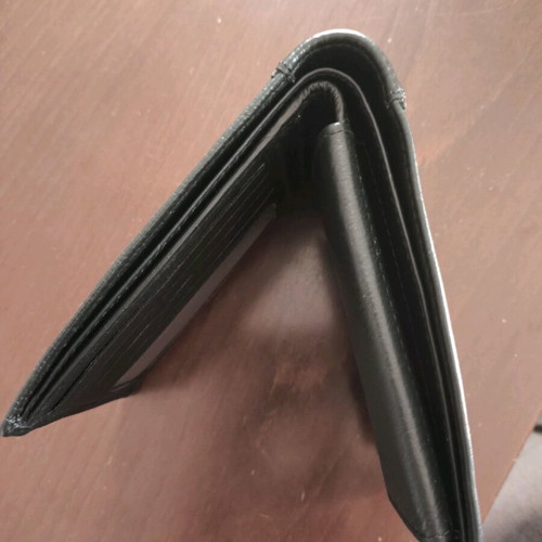 Lavor leather men's wallet black new