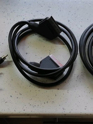 Euro scart cables new, pack of 3 pieces