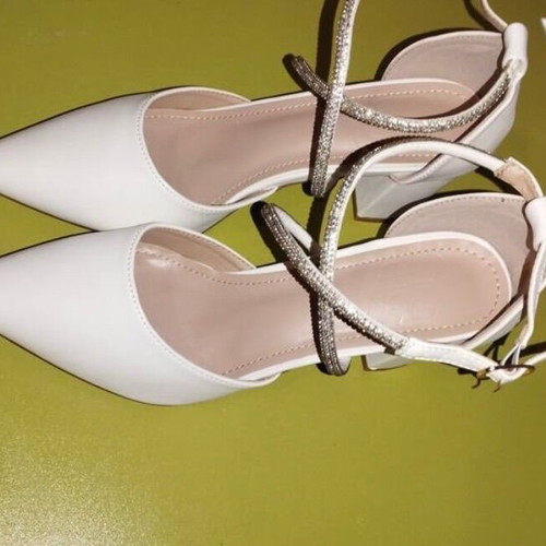 G&G White Women's Bridal Pumps New Size 39