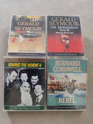 English audio book set of 4 cassettes like new