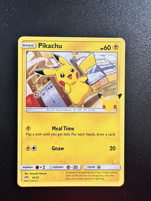 Pikachu McDonalds 2021 Card 25/25 New
