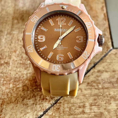 Time2U Color silicone watch nude beige, like new