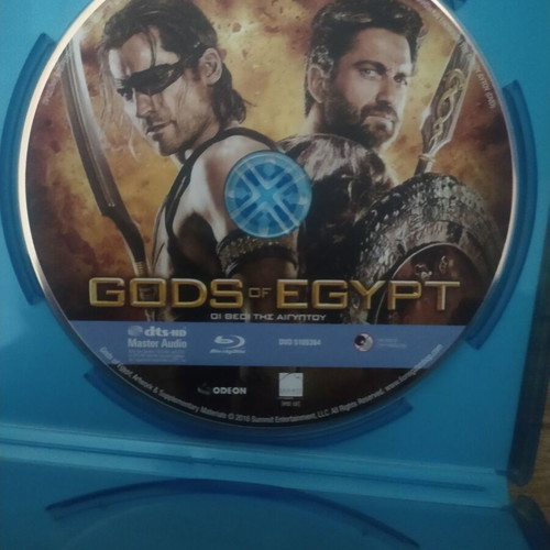 Gods of Egypt Blu Ray new with Greek subtitles
