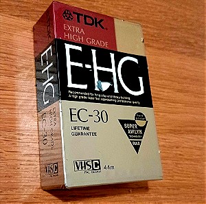 TDK Extra High Grade EC-30 Video Cassette. Κασέτα.