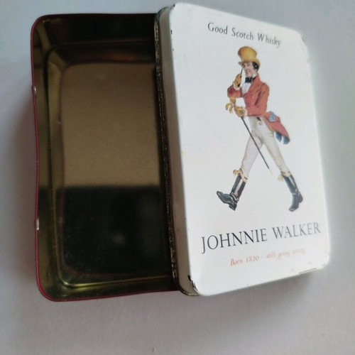 Johnnie Walker collectible metal box used