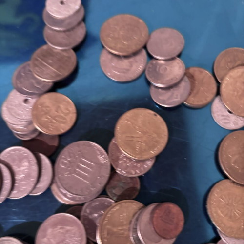 Greek coins used, set of 100 pieces