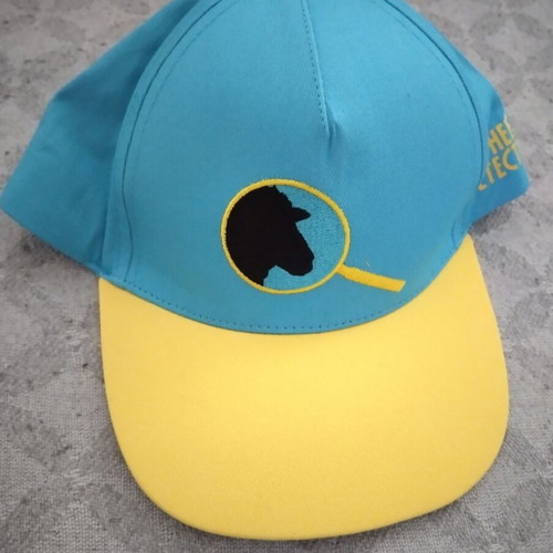Children's Hat Οι μαλλιαροι ντετέκτιβ new, unused, yellow and turquoise