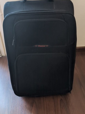 Diplomat suitcase used, black without telescopic handle