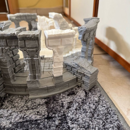 Lord of the Rings 3D Weathertop Terrain Piece like new, 30x40 resin