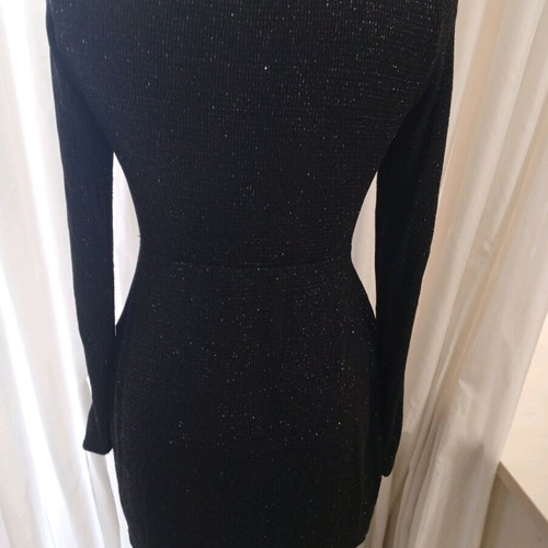 Pull & Bear elastic black glitter dress medium like new