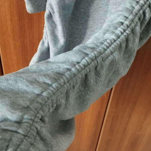 Women's fleece dress like new, long-sleeve grey sweatshirt with cords