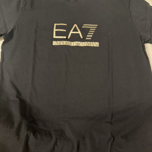 EA7 Emporio Armani short-sleeve shirt like new, size L, black