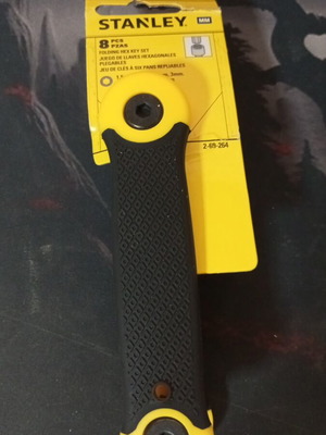 Stanley Folding Allen Key Set 1.5mm to 8mm new
