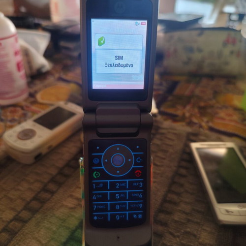 Motorola KRZR K1 used mobile phone blue