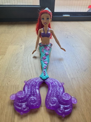 Mattel Disney Ariel κούκλα γοργόνα μεταχειρισμένη με μαλλιά και ουρά που αλλάζουν χρώμα