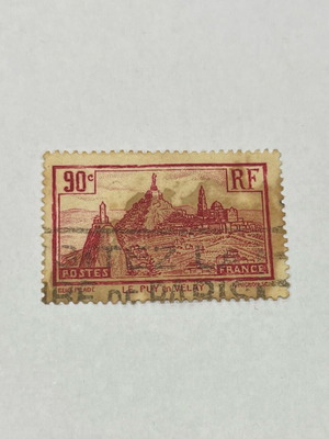 France Le Puy-en-Velay Stamp Historical Religious Center 1933 like new