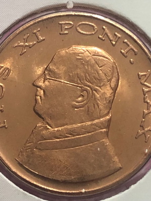 5 Λεπτά , Βατικανό PATTERN-PROVA 2005 Pius XI