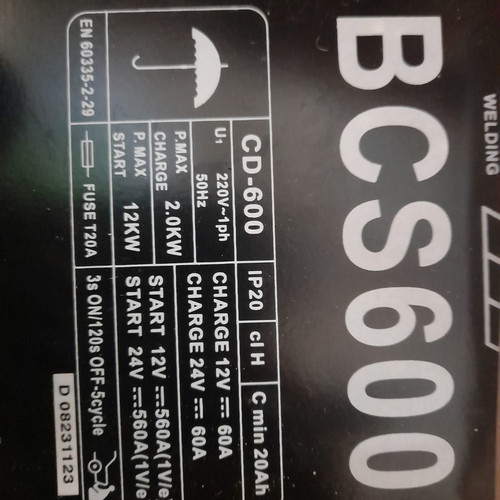 BORMANN Car Battery Starter Charger 12/24V new
