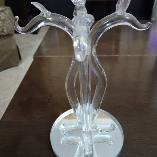 Glass decoration with mirror like new