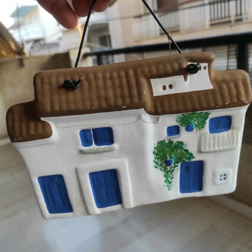 Ceramic Wall Plaque 19x14cm Greek Traditional Handmade Lighthouse