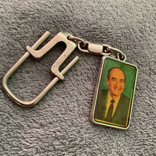 ND keychain 1985 Mitsotakis used, authentic era