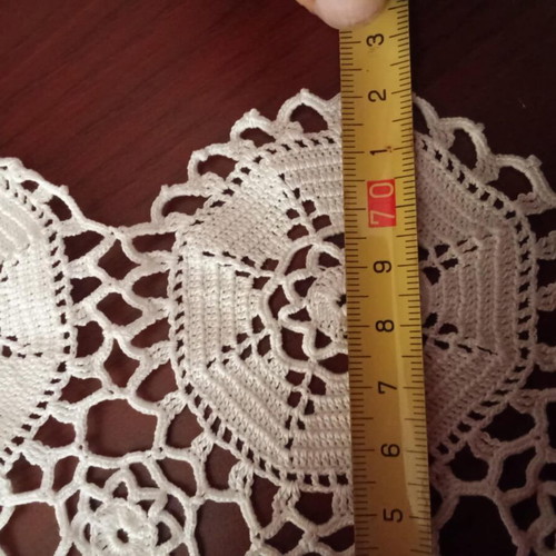 Handmade white lace doily new