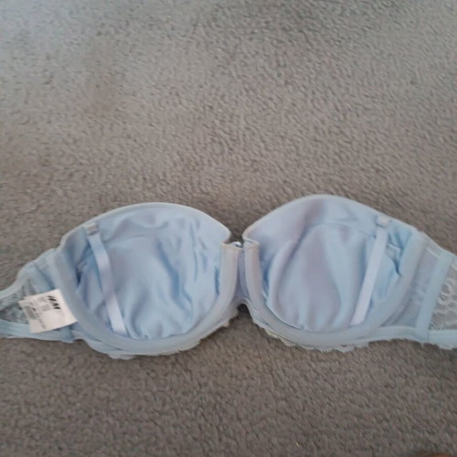 H&M Strapless Bra 80B Blue Like New