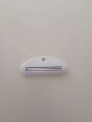 White Plastic Toothpaste Tube Squeezers like new, set of 2