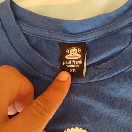 Paul Frank girls' T-shirt blue, like new, XS