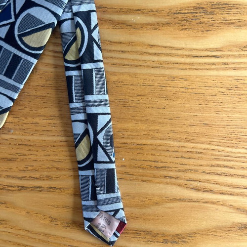 Jacques Esterel vintage men's tie with geometric pattern