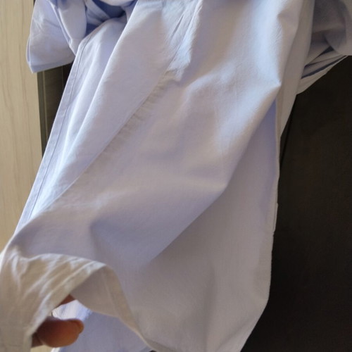 Zara mini dress baby blue S cotton like new with built-in shorts