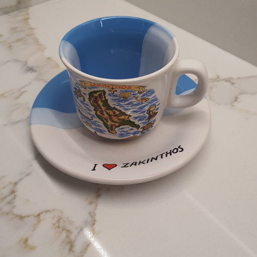 Zakynthos cup with saucer like new