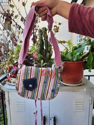 Prenatal shoulder bag for girls like new, multicolored