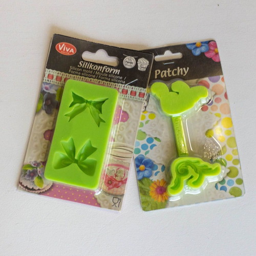 Silicone molds new for artistic crafts set of two designs