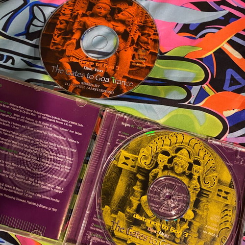 Goa trance CDs used, pack of 4